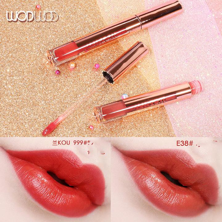 SON KEM LÌ WODWOD Pink Velvet Siêu Mềm Môi