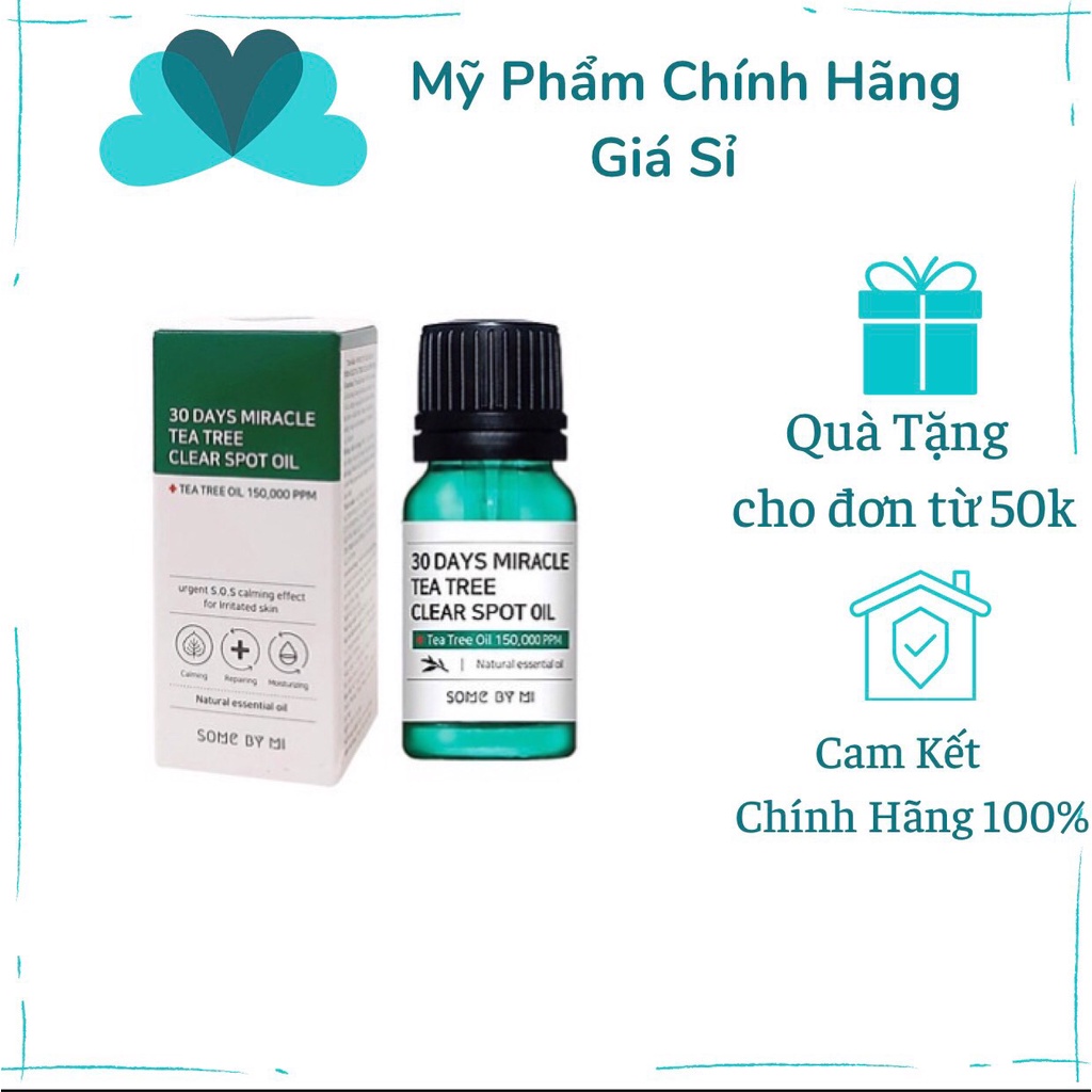 Tinh Dầu Tràm Trà &quot;Thần Kỳ&quot; Some By Mi 30 Days Miracle Tea Tree Clear Spot Oil 10ml