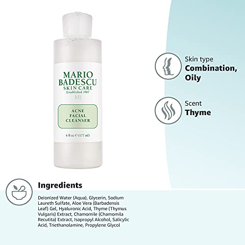 [BHA] Sữa rửa mặt giảm mụn Mario Badescu Acne Facial Cleanser
