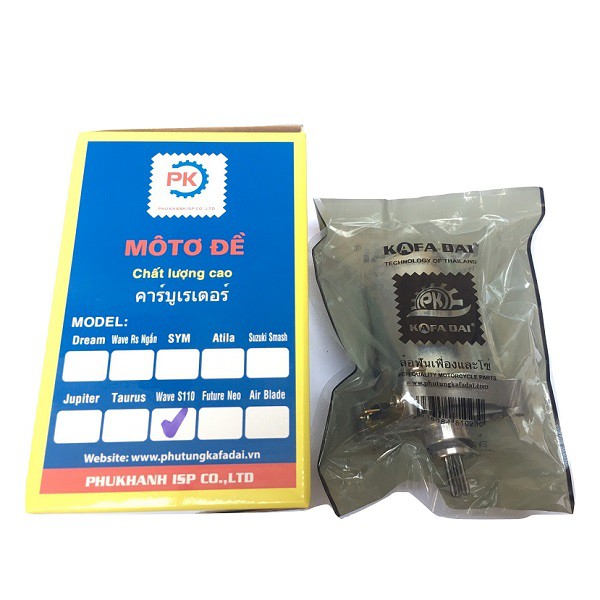 Mô tơ đề KAFADAI THAILAND cho xe máy Wave S110