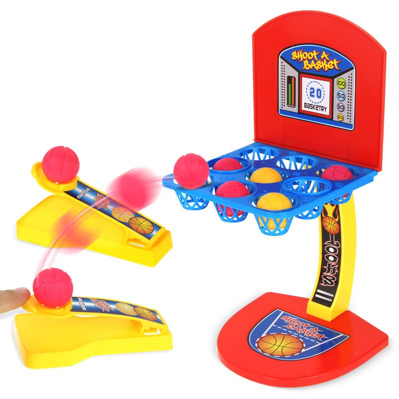 Bộ đồ chơi bắn bóng rổ nhấn ngón tay COOLPLAY mini sử dụng trong nhà và ngoài trời dành cho trẻ em