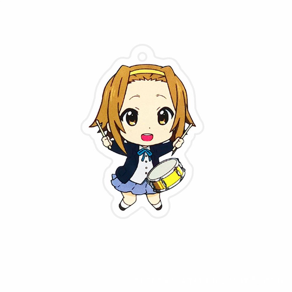 Móc khóa hai mặt bằng acrylic kiểu hình nhân vật anime K-ON!