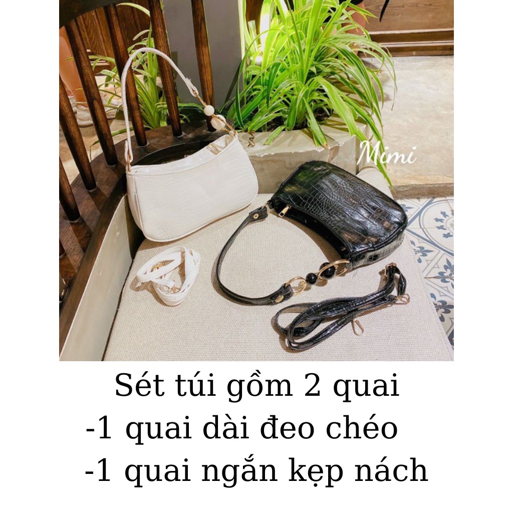 Túi kẹp nách đeo chéo đeo vai nữ đẹp đi chơi cao cấp thời trang dễ thương cute giá rẻ DC206