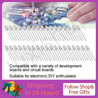 Set 100 đi ốt đèn led 3v 8 màu sắc 3mm