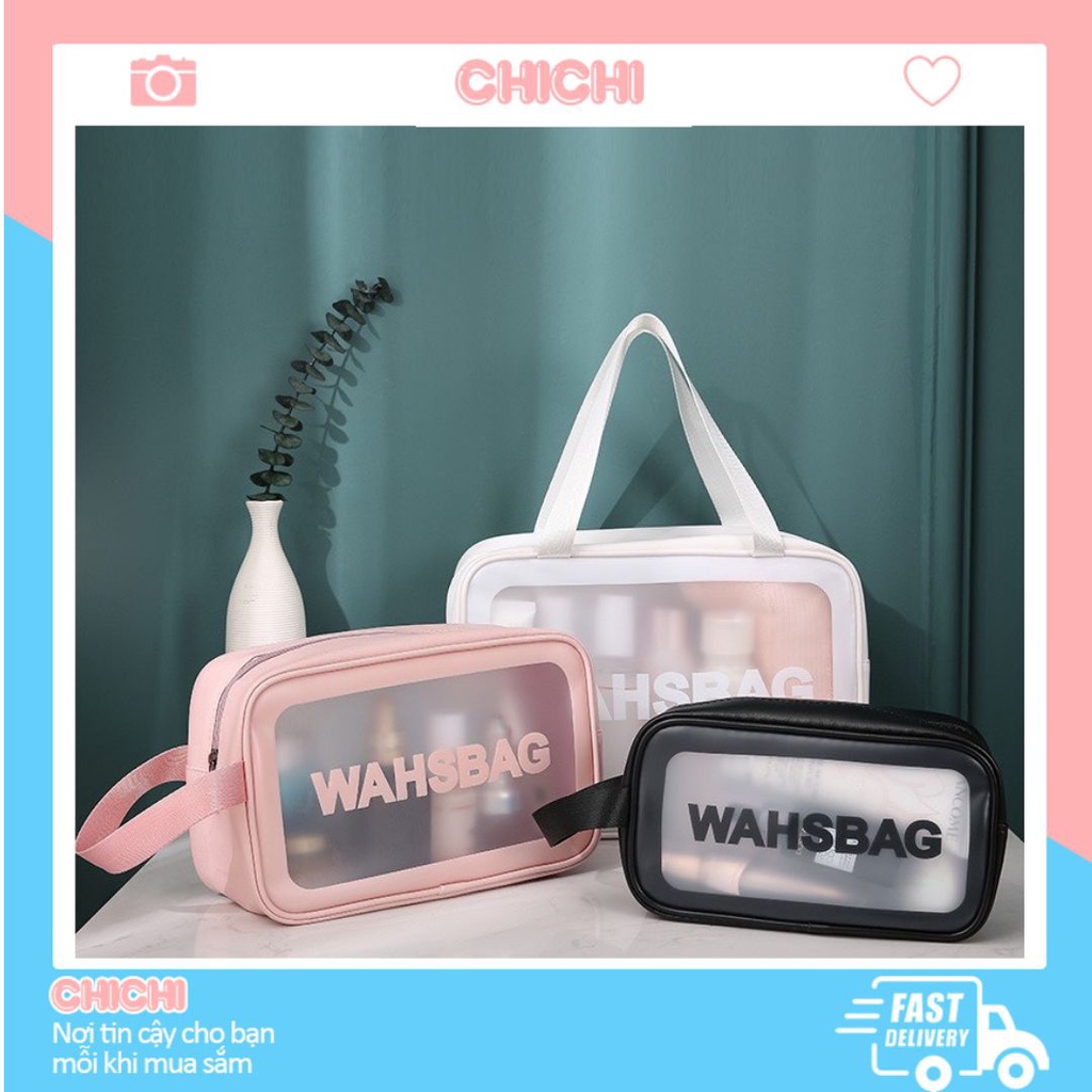Túi đựng mỹ phẩm WASHBAG 3 size 3 màu đựng đồ trang điểm đồ cá nhân chống thấm nước ChiChi TCN01