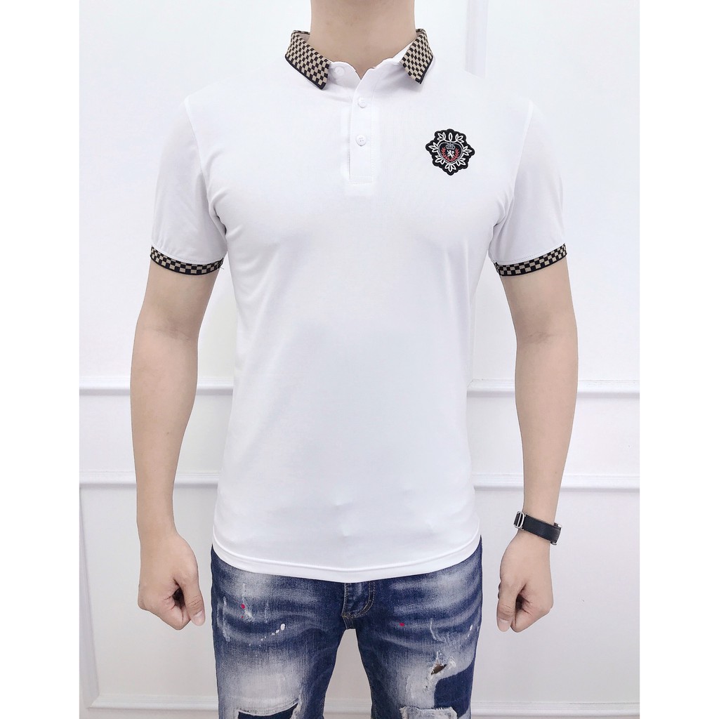 Áo polo nam ngắn tay có cổ chất liệu cotton 100% Arushop