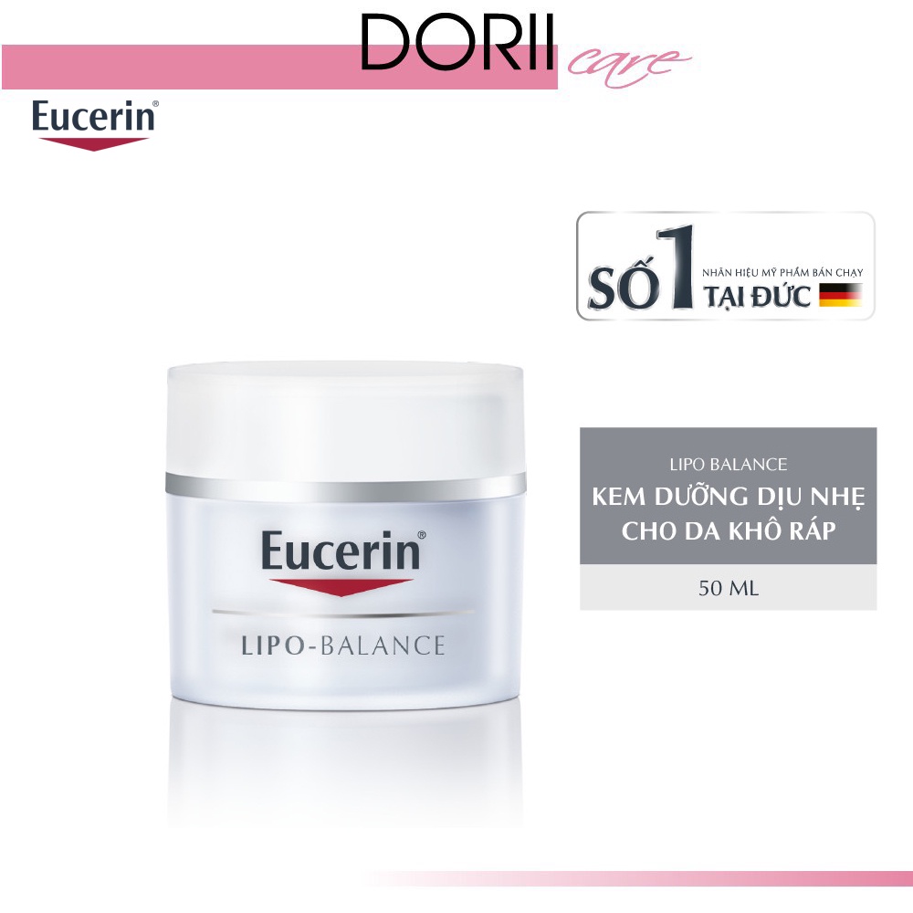 ✅ KEM DƯỠNG ẨM EUCERIN CHO DA KHÔ VÀ NHẠY CẢM EUCERIN LIPO BALANCE 50ML- MẪU MỚI