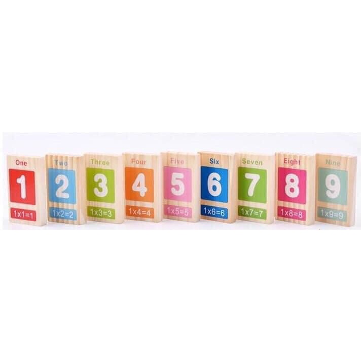 Đồ Chơi Domino Số Học 1️⃣0️⃣0️⃣ Chi Tiết Bằng Gỗ Cho Bé