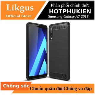 Ốp lưng chống sốc Likgus cho Samsung Galaxy A7 2018 (chuẩn quân đội, chống va đập, chống vân tay) - Hàng chính hãng