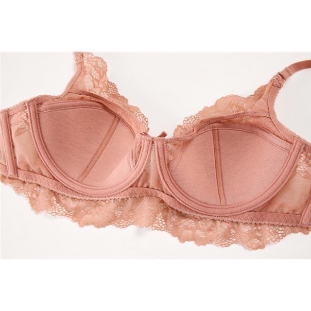 Bộ đồ lót Lrina ren chấm bi có gọng mút mỏng BL