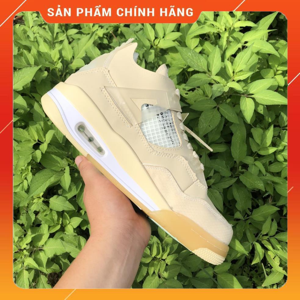 Giày Thể Thao JD4 Off White Sail màu kem tặng 3 dây kèm Full Box Bill phụ kiện [Giày Jodan 4 bản chuẩn] | BigBuy360 - bigbuy360.vn