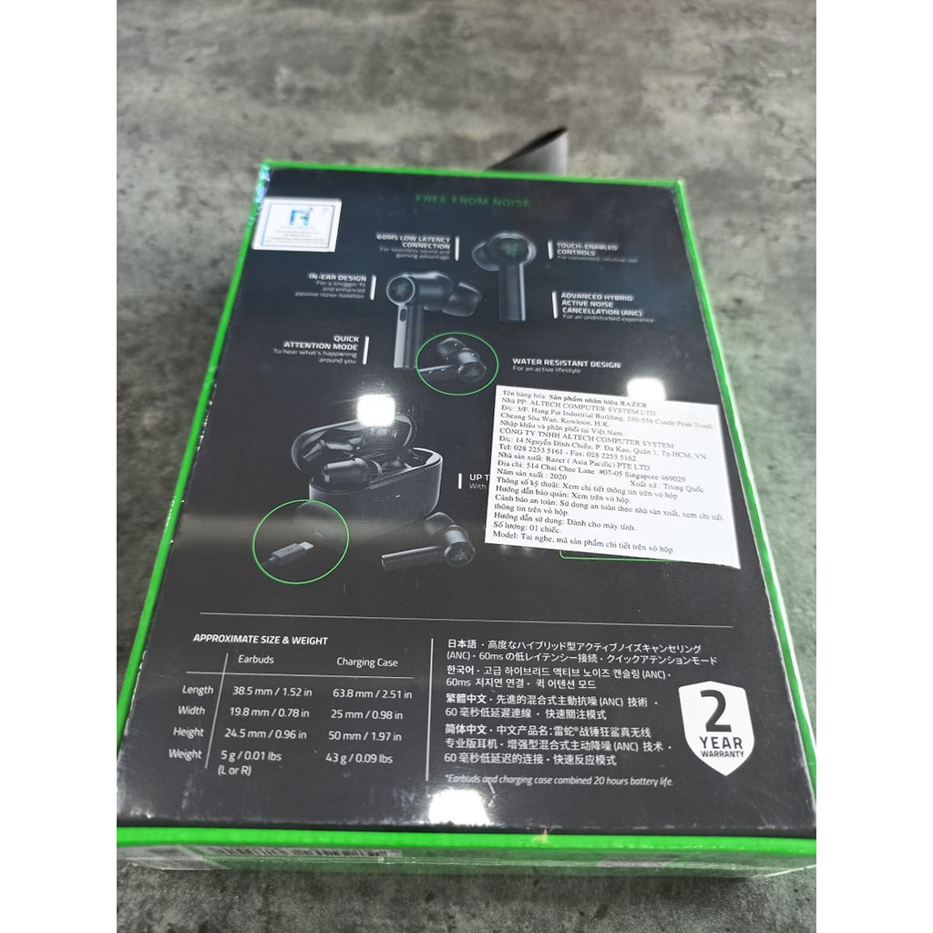 Tai nghe Razer Hammerhead True Wireless Pro