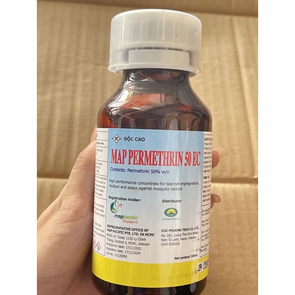 Thuốc diệt muỗi nhập khẩu anh quốc MAP PERMETHRIN 50EC 500ml