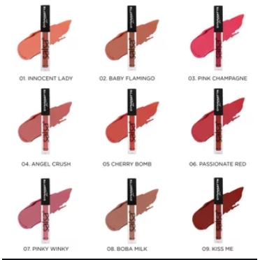 (hàng Mới Về) Son Kem Lì Trang Điểm Môi Salsa Dyna Matte | BigBuy360 - bigbuy360.vn