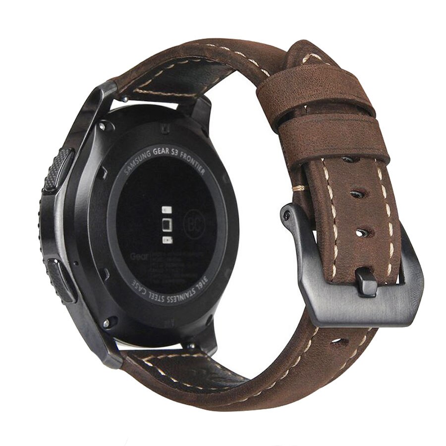 Dây Đeo Thay Thế Bằng Da Bò Phong Cách Retro Cho Đồng Hồ Thông Minh Samsung Galaxy Watch 3 41m 45mm