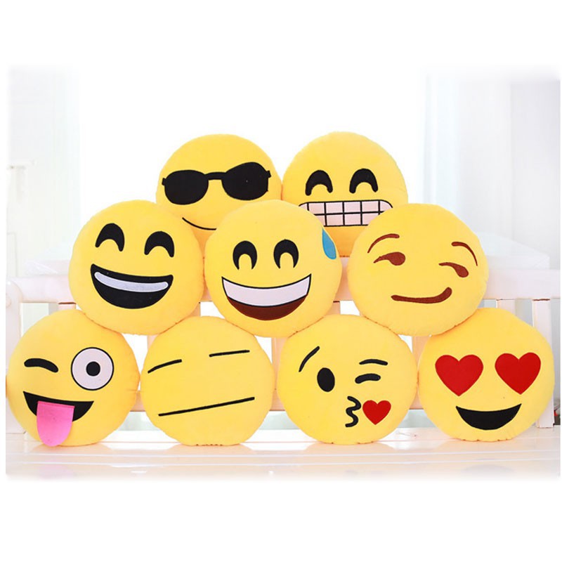 Gối đồ chơi nhồi bông Emoji mặt cười