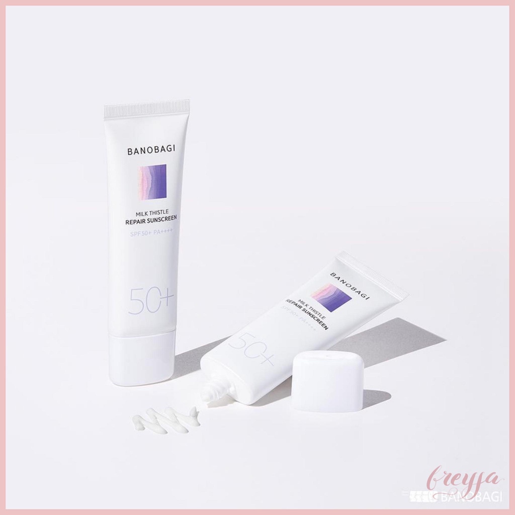 Kem Chống Nắng Dạng Sữa Cho Da Nhạy Cảm BANOBAGI Milk Thistle Repair Sunscreen 50ml SPF 50+ PA++++