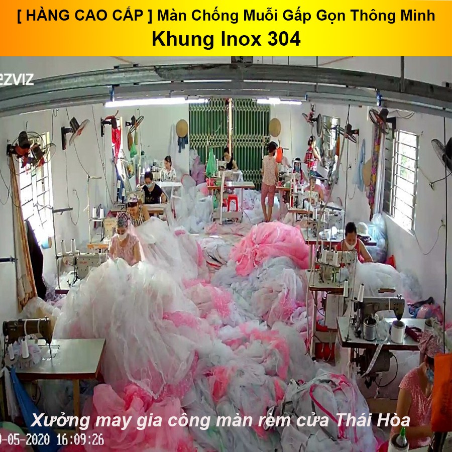 [ HÀNG CAO CẤP ] Màn Chống Muỗi Gấp Gọn Thông Minh Khung Inox 304