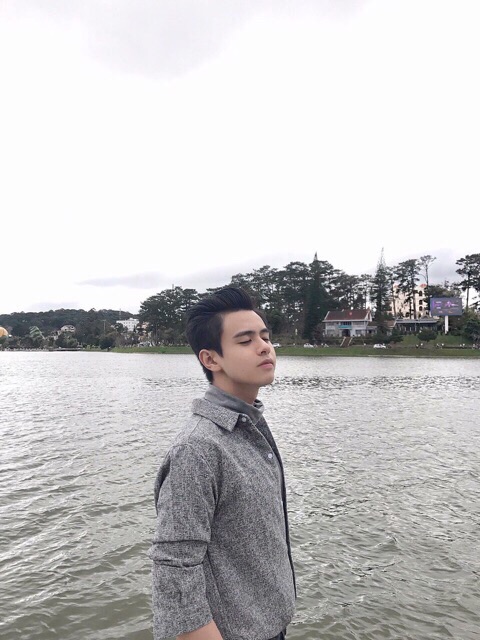 Sơ mi vải bố đơn giản thanh lịch