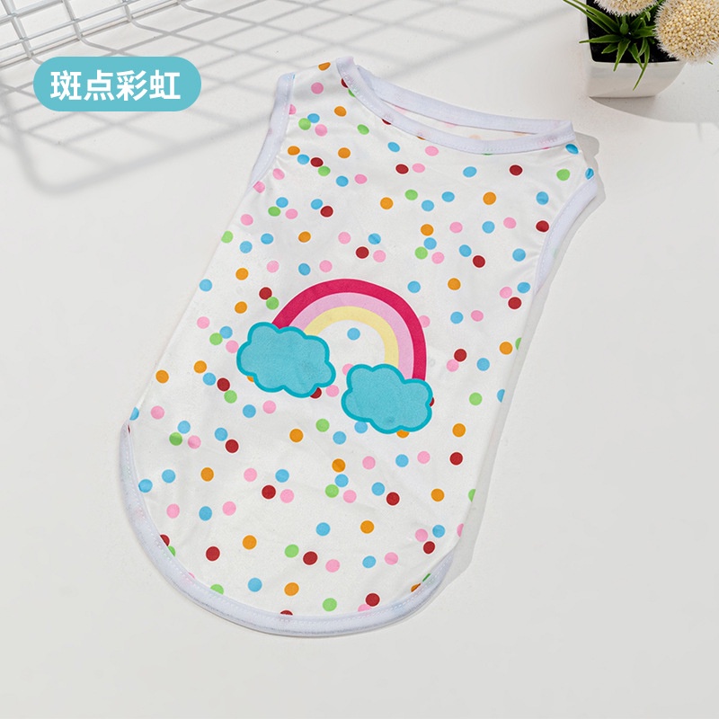 Áo Thun Xuân Hè In Họa Tiết Hoạt Hình Dễ Thương Cho Thú Cưng