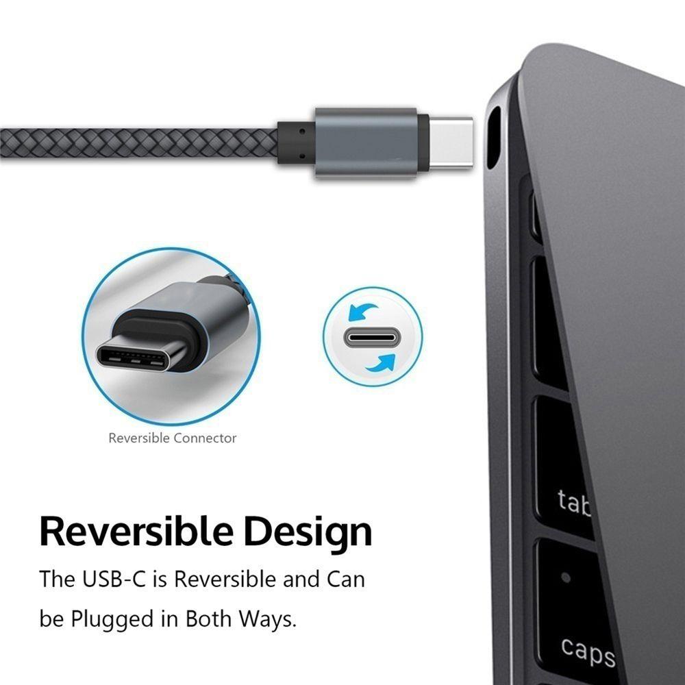 Dây Cáp Sạc Nhanh USB Type C Bằng Nylon Bện Nhiều Màu Cho Huawei P30 P20 Samsung Galaxy S10 S9