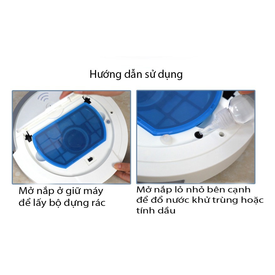 Máy hút bụi FUJUKI thông mình kết hợp 5 trong 1 (hút bụi, quét nhà, lau nhà, phun khử trùng, xông tinh dầu). | BigBuy360 - bigbuy360.vn