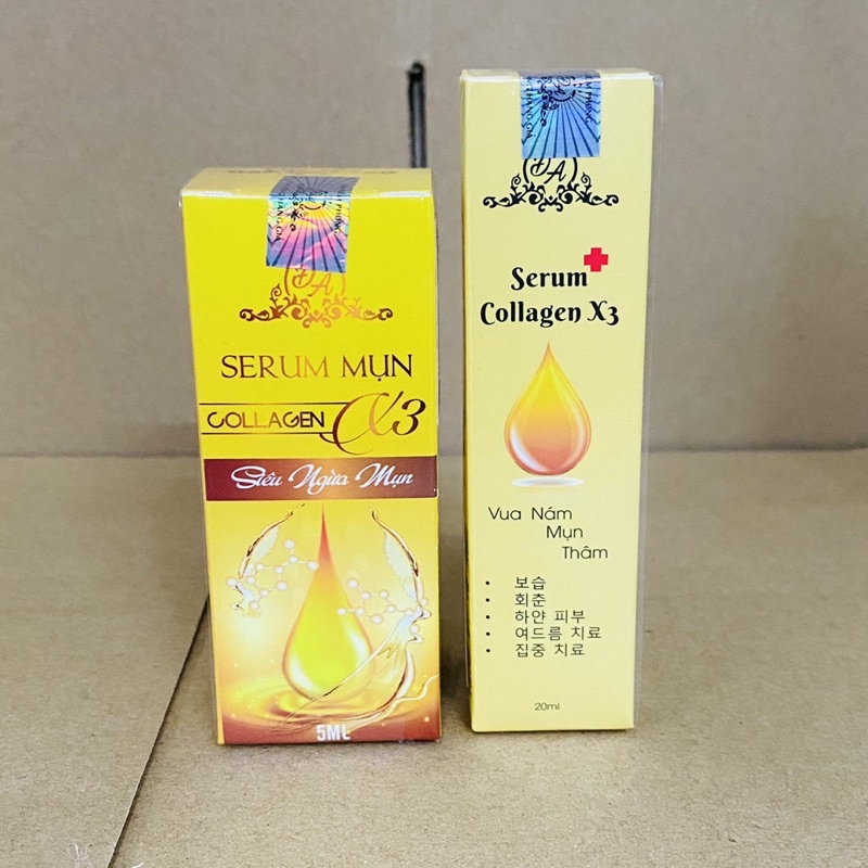 COMBO SERUM NÁM X3 + SERUM MỤN X3 Mỹ Phẩm Đông Anh Chính Hãng