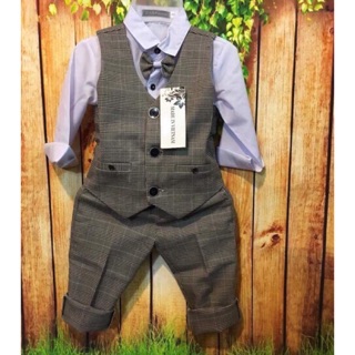 Bộ công tử comle kẻ cho bé trai 8-23kg 1-6tuoi