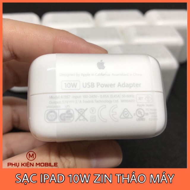 [Chính Hãng]Sạc iPad Zin Máy 10w New 100% - Bảo Hành 3 Tháng 1 Đổi 1