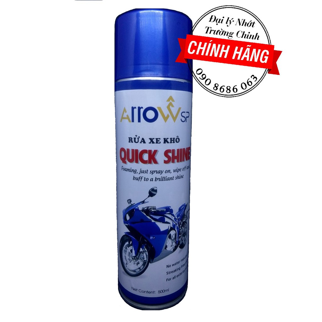 Chai rửa xe khô Arrow quick Shine 500ML