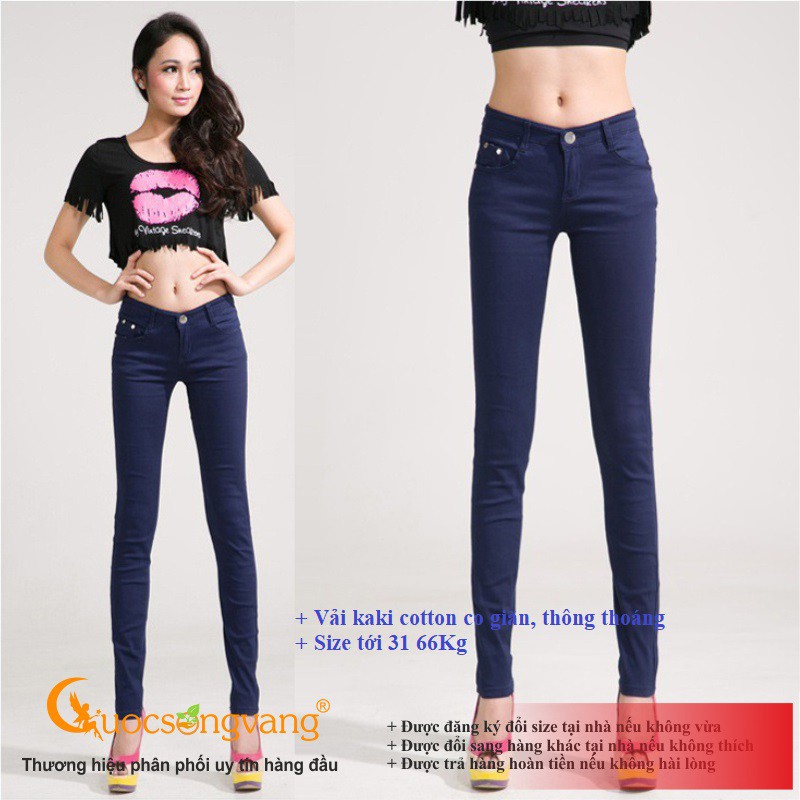 Quần nữ quần kaki nữ đẹp co giãn skinny GLQ019 Cuocsongvang