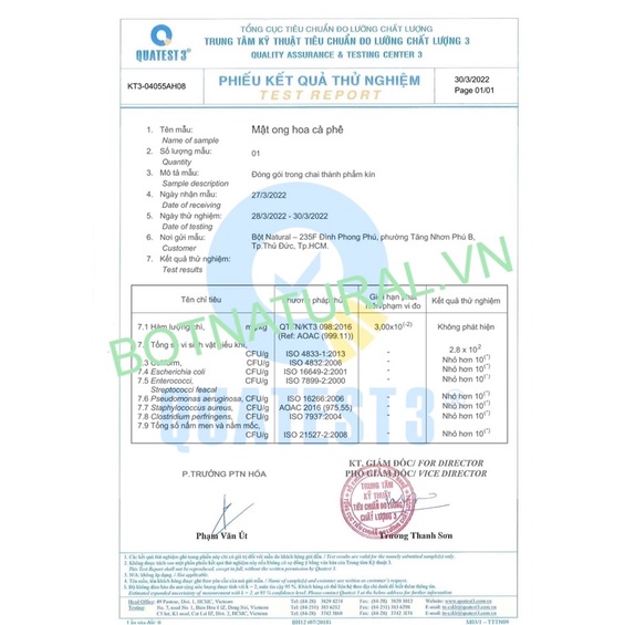 Mật ong nguyên chất 100% 1 Lit - tăng hệ miễn dịch, bồi bổ sức khoẻ, dưỡng da, dưỡng môi | Bột Natural