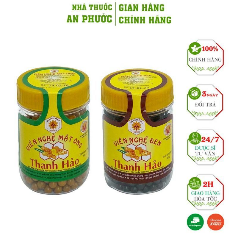 Nghệ Viên Mật Ong Thanh Hảo⚡Cam Kết Chính Hãng ⚡Chai 100g
