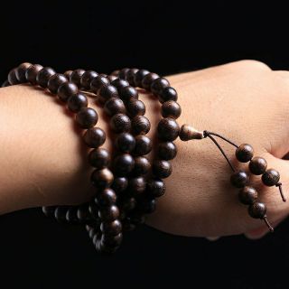 Vòng Chuỗi 108 Hạt Gỗ Phật - 6Ly Bình An