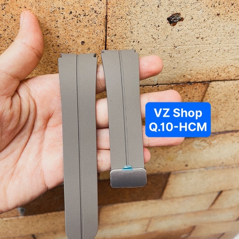 Chính hãng-không hộp-Dây silicone khoá titan thay thế cho đồng hồ Galaxy watch 4-4 Classic-5-5 Pro