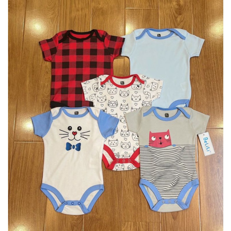 (Chọn mẫu)( Size 6-9m) Bodysuit, body chip cộc tay xuất Mỹ cho bé trai bé gái, hàng xuất xịn - PoSam Kids