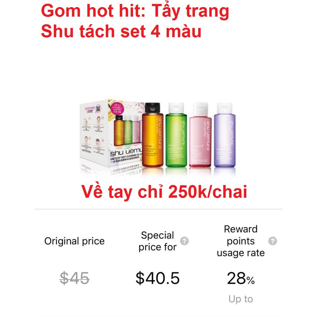 Tẩy trang Shu Uemura cleansing oil  50ml