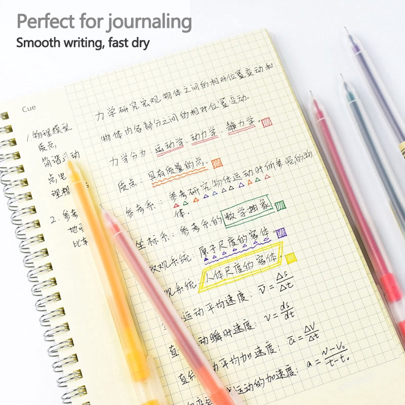 Set 12 Bút Mực Nước Ngòi 0.5mm Với 8 Màu Sắc