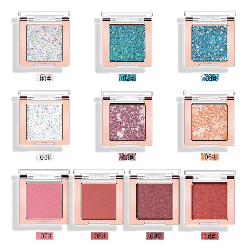 [Hàng mới về] Phấn mắt tông màu sáng lấp lánh cao trang điểm lâu trôi