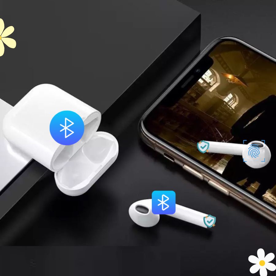 Tai Nghe Bluetooth J12 TWS 5.0 Có Micro Không Dây Nghe Gọi Cảm Ứng Chạm Âm Thanh Sống Động - J12_Trang