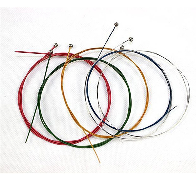 Set 6 Dây Đàn Ghi Ta Bằng Thép Không Gỉ Nhiều Màu