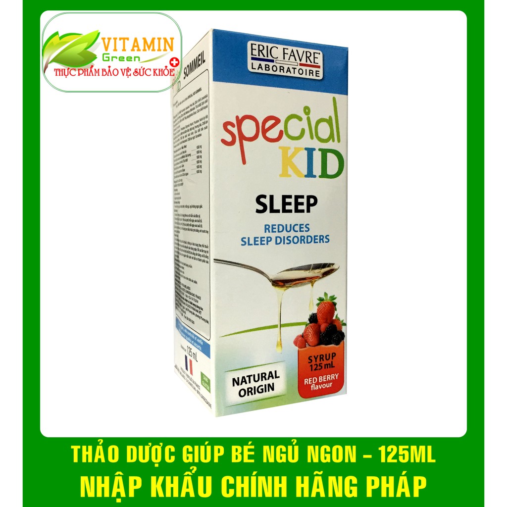 SPECIAL KID SOMMEIL THẢO DƯỢC GIÚP BÉ NGỦ NGON 125ml |NHẬP KHẨU CHÍNH HÃNG PHÁP