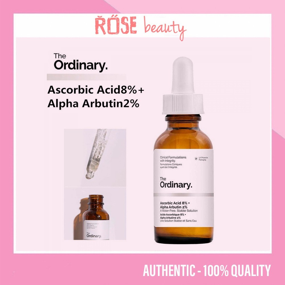 (BILL CANADA) Serum sáng da, tinh chất bảo vệ da The Ordinary Ascorbic Acid 8% + Alpha Arbutin 2%