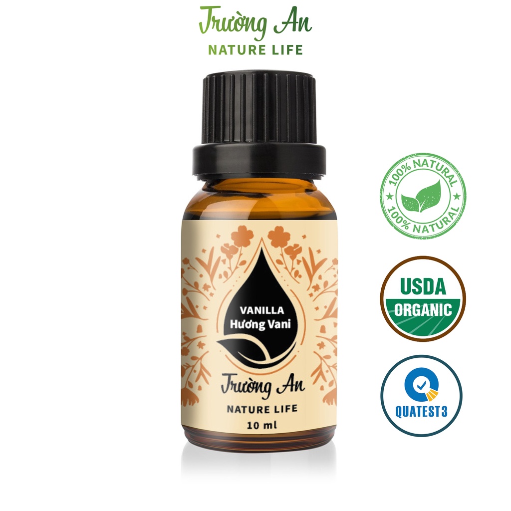 Tinh dầu Vani Vanilla Trường An Natural Life, xuất sứ thiên nhiên không pha tạp chất, có giấy kiểm định COA