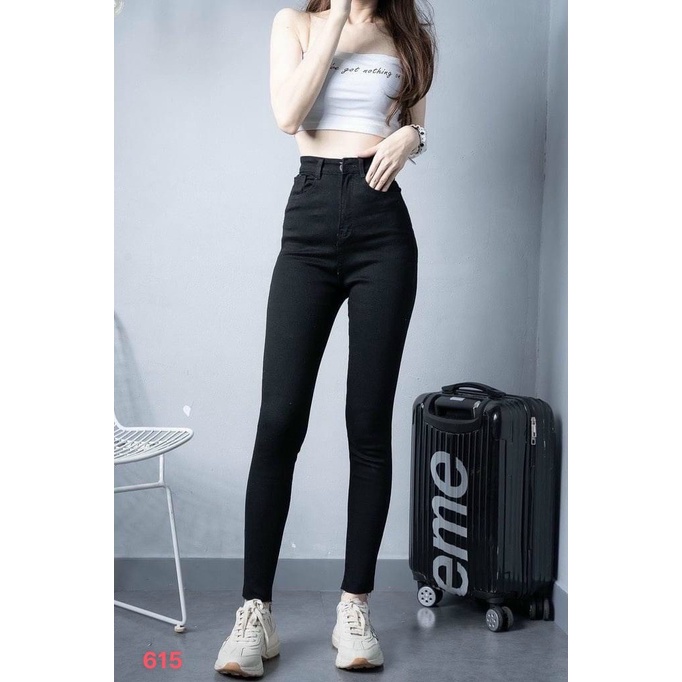 Quần Jean Nữ Lưng Cao 💖FREESHIP💖 Quần Bò Nữ Mẫu Mới Rách Gối Cá Tính Thời trang Chuẩn Hàng Shop Lady Fashion - QJNU6