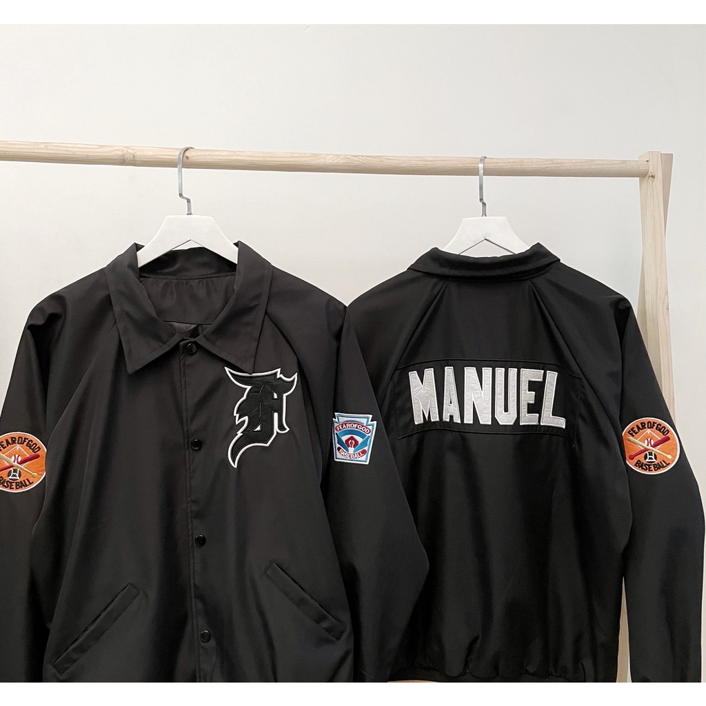 Áo Khoác Bomber Dù 2 lớp MANUEL _ màu Đen Unisex nam nữ siêu đẹp (hình thật) tại Boin Store