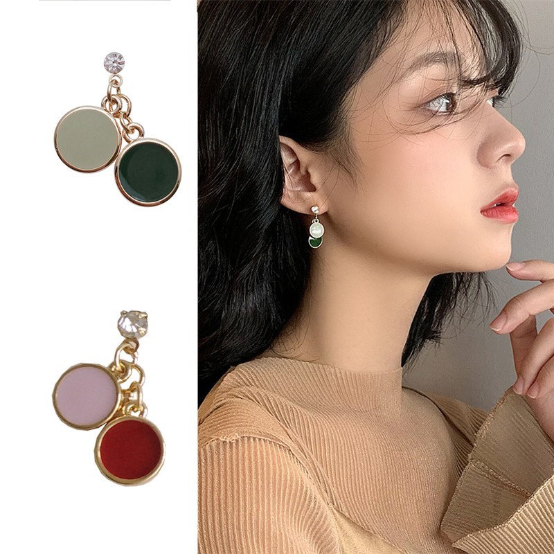 Khuyên Tai Nữ Hình Tròn Phong Cách Hàn Quốc A700