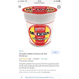 Mì ly cung đình, modern