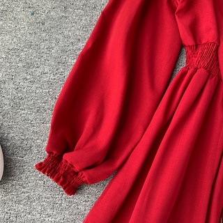 (sẵn) Váy boho đỏ có mũ