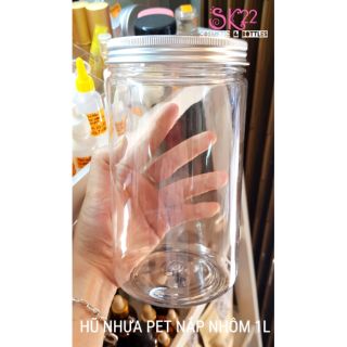 SET 10 HŨ NHỰA PET NẮP NHÔM 1L